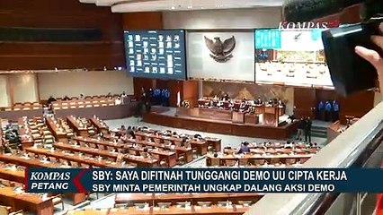 SBY Minta Pemerintah Ungkap Dalang Aksi Demo UU Cipta Kerja