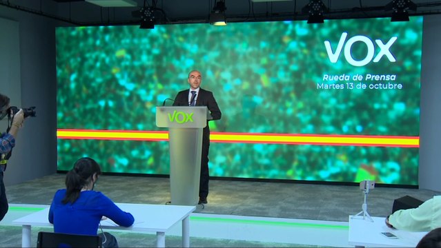 Buxadé comparece tras la reunión del Comité de Acción Política de la ultraderecha