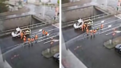 11 personnes pour reboucher un seul trou