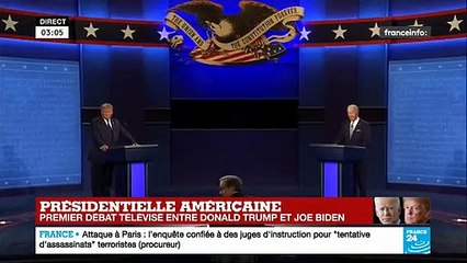 Débat présidentiel entre Donald Trump et Joe Biden