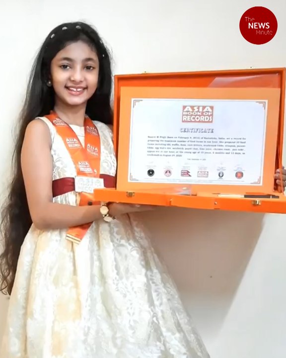 33 dishes in an hour: This 10-year-old Kerala girl has set a new cooking record