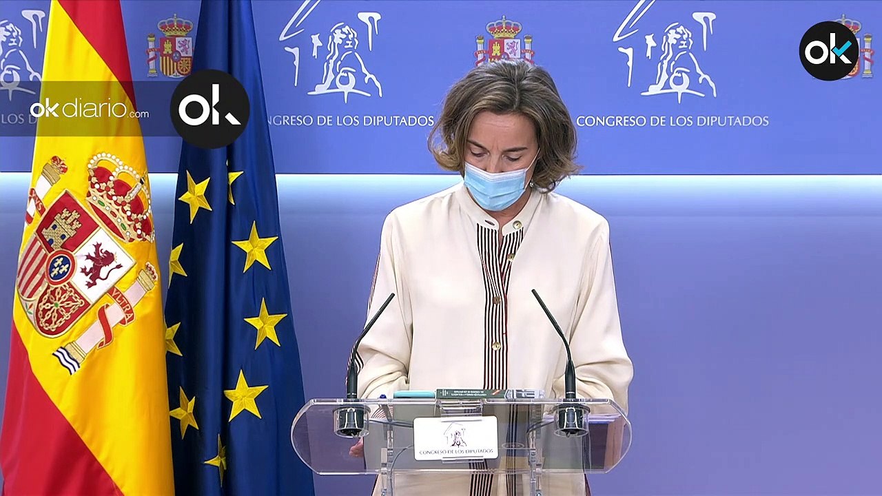 Cuca Gamarra acusa a Sánchez de «conductas dictatoriales» y califica de «fraude» su reforma del CGPJ