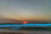 See Rare Photos of Glowing Blue Waves Crashing off Cape Hatteras