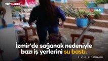 İzmir'de sokaklar göle döndü