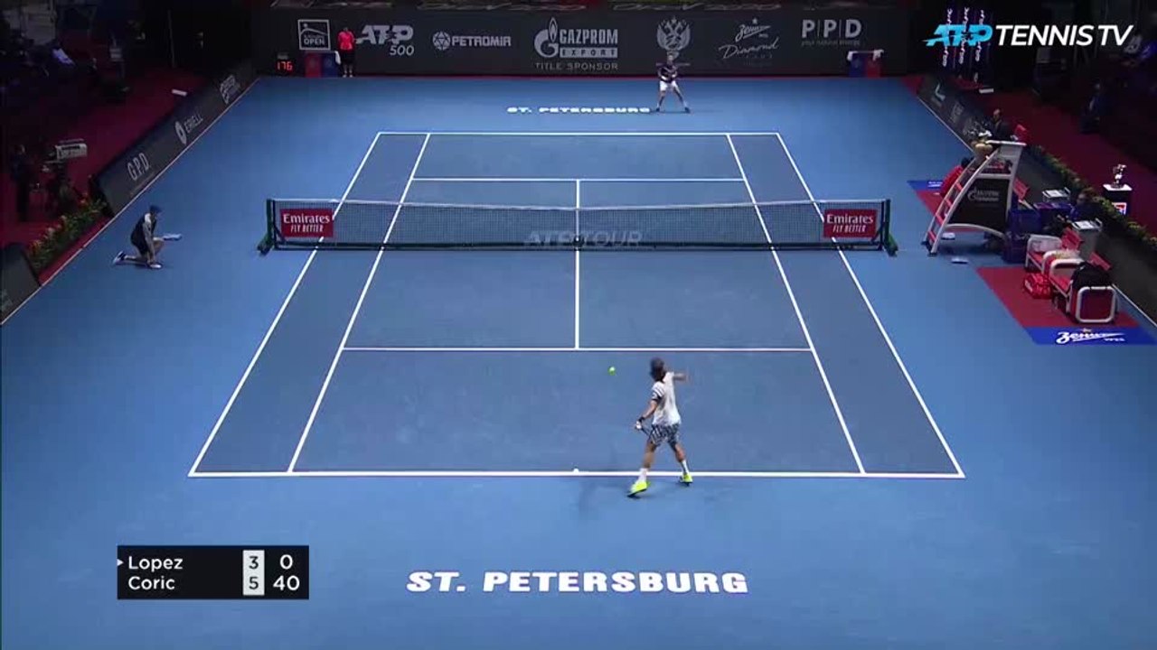 Coric downs veteran Lopez in St Petersburg