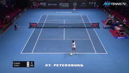 Coric downs veteran Lopez in St Petersburg