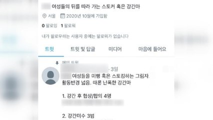 SNS에 여성 대상 성범죄 암시 글 올라와...경찰 수사 착수 / YTN
