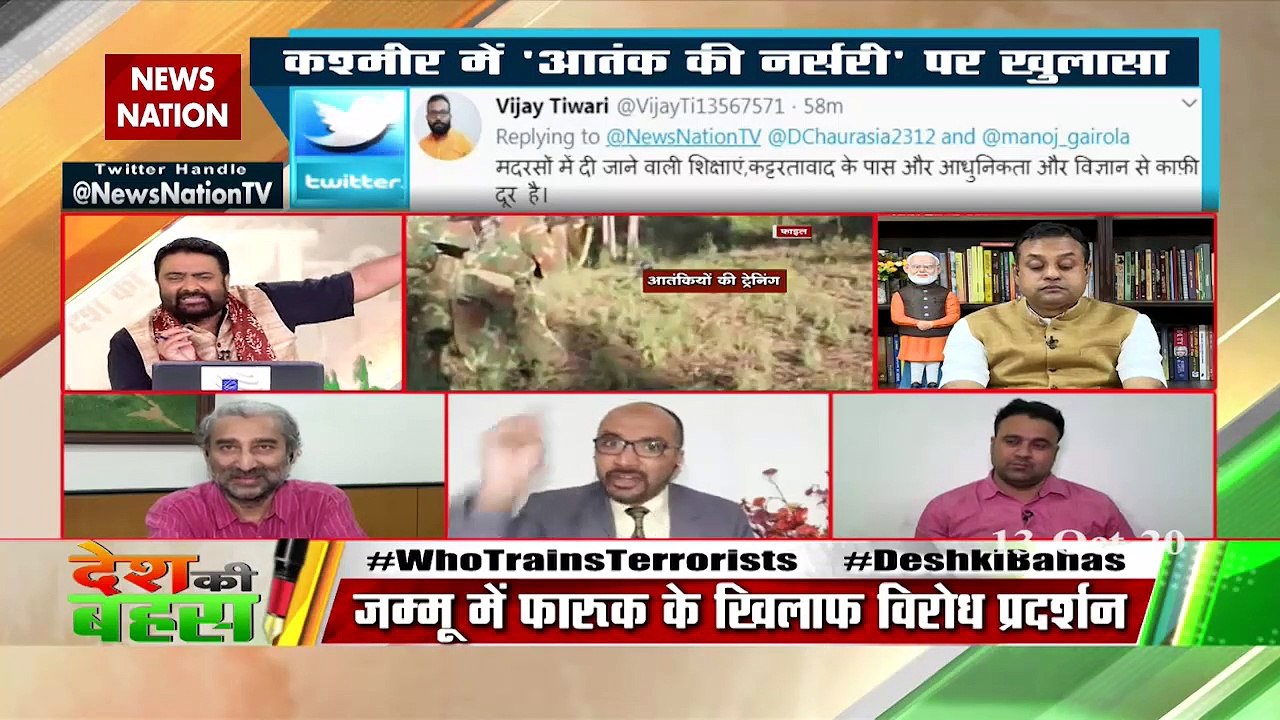 Desh Ki Bahas :  Who is training the terrorist in Kashmir's school?