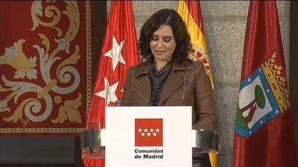 Díaz Ayuso pide la anulación del estado de alarma en la Comunidad de Madrid