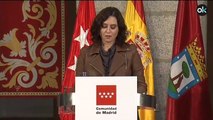 Díaz Ayuso pide la anulación del estado de alarma en la Comunidad de Madrid