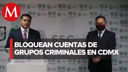 UIF bloquea cuentas a más de mil integrantes de 14 grupos delictivos en CdMx