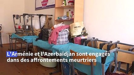 Un lycée de village, refuge temporaire pour des centaines d'Azerbaïdjanais