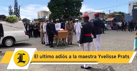 El ultimo adiós a la maestra Yvelisse Prats