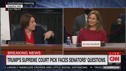 Amy Klobuchar, Amy Coney Barrett Clash on Whether Roe v. Wade is a Super-Precedent