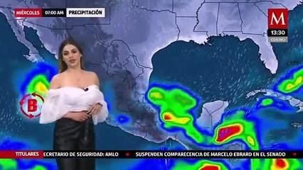 El clima para hoy 13 de octubre, Pamela Longoria