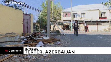 جنگ قره‌باغ؛ تصاویری از ساکنان شهر ترتر آذربایجان در پناهگاه