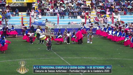 TRADICIONAL Q’ARAPULIS O QUENA   QUENA 14 DE SETIEMBRE JULI - DANZAS AUTÓCTONAS (CANDELARIA 2020)