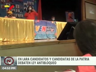 Candidatos de la Patria debaten  Ley Antibloqueo en Lara