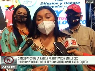 Candidatos de la Patria participaron en el foro Difusión y Debate de la Ley Antibloqueo