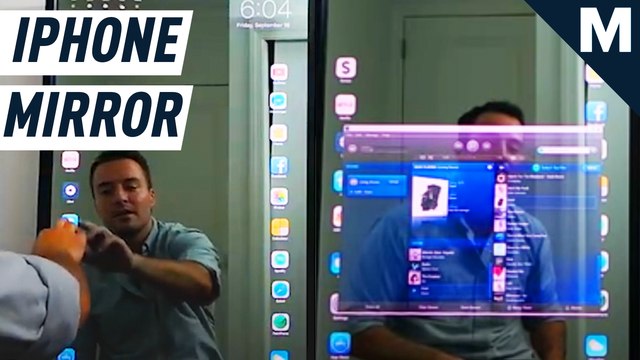 A developer created a smart mirror that mimics your iPhone screen