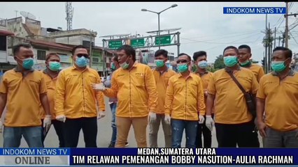 Cegah Covid 19 ,Tim Relawan Bonar Bagikan Masker di Kota Medan
