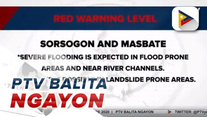 #PTVBalitaNgayon | Rainfall warning, itinaas sa ilang lugar na apektado ng TD #OfelPh