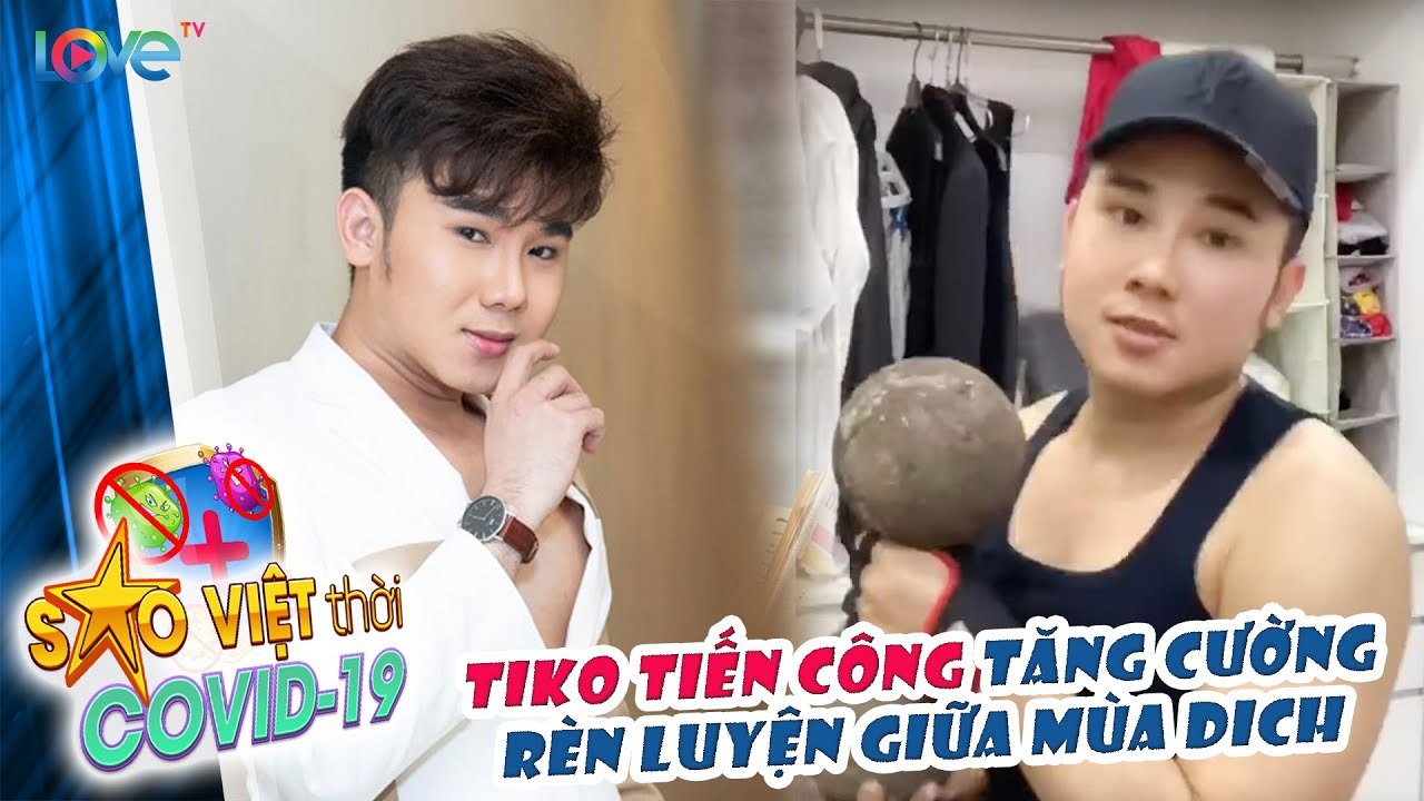 Tăng cường rèn luyện thể lực, TIKO Tiến Công show cơ bắp cuồn cuộn khi tập gym giữa mùa dịch Corona