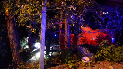Polisten kaçan alkollü sürücü kaza yaptı
