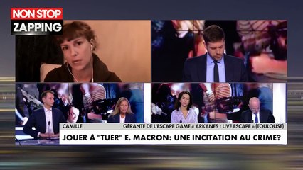 Jouer à tuer Emmanuel Macron : Camille défend son escape game polémique (Vidéo)
