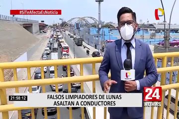Falsos limpiaparabrisas siembran el terror entre los conductores en diversos puntos de Lima