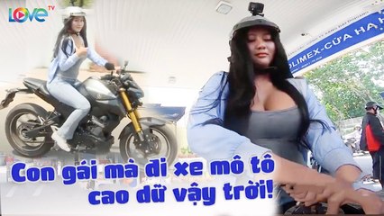 Hotgirl SIÊU XE ÔM giả vờ đổ xăng không mang tiền và cái kết