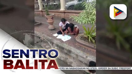 Batang nag-aaral sa gilid ng kalsada, hinahangaan dahil sa pagsisikap at kasipagan