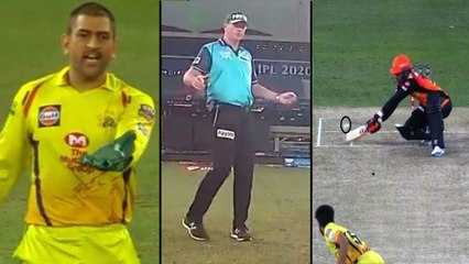 IPL 2020,SRH vs CSK : Umpire Reiffel Changes Wide Decision After Dhoni's Reaction || Oneindia Telugu