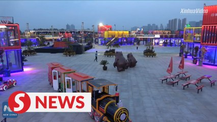 "Container town" opens to public in Shenyang, China