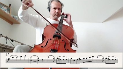 Jean Baptiste Bréval - Sonate in C major 1st mov (Suzuki Cello School 4)