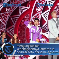 Ngefans Sejak Lama dan Akhirnya Bisa Foto Bareng Agnez Mo, Jirayut Girang Bukan Main