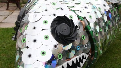 Blackpool man builds giant fish out of recycled parts during lockdown