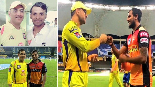 CSK vs SRH: நடராஜனை சந்தித்த தோனி ! வைரலான புகைப்படம்