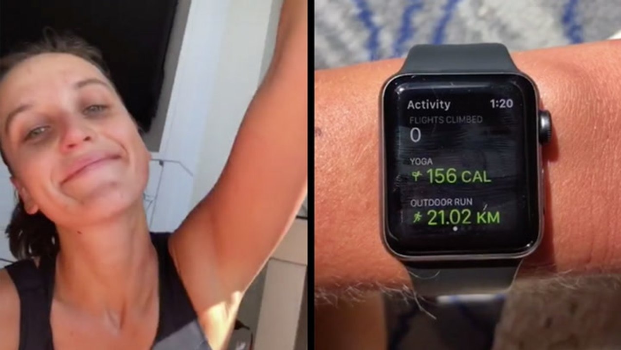 Woman Runs Half Marathon In Her Hotel Room Duri...