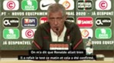 Portugal - Santos : "Cristiano Ronaldo va bien"