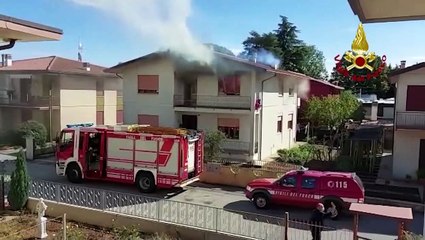 Marano Vicentino (VI) - Incendio in appartamento, salve due donne rimaste intossicate (14.10.20)