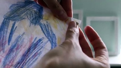 Adorable Idea for Displaying Your Child's Artwork