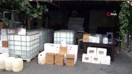 İstanbul'da operasyonlarda toplam 15 ton sahte alkol ele geçirildi