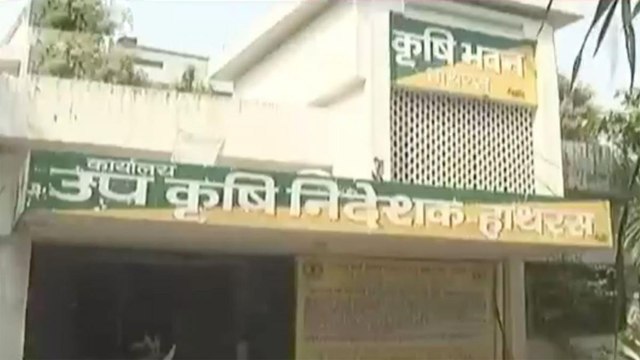 Temporary office set up by the CBI in Hathras