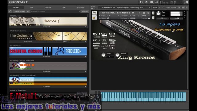 Korg Kronos 2 - NYLON GUITAR 2 - SAMPLES KONTAKT 5 KONTAKT 6
