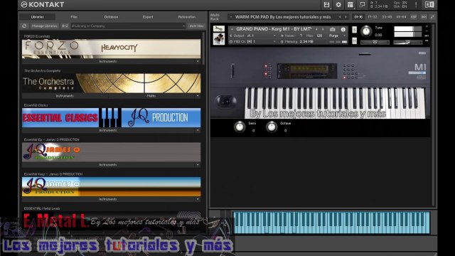 Korg M1 - GRAND PIANO - SAMPLES KONTAKT 5.5.1 o superior