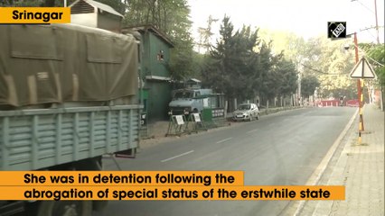 PDP chief Mehbooba Mufti released from detention