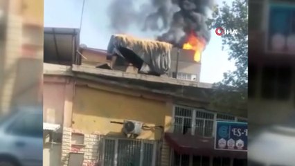 Kahramanmaraş’ta fabrika yangını