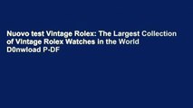 Nuovo test Vintage Rolex: The Largest Collection of Vintage Rolex Watches in the World D0nwload P-DF