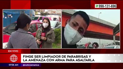 Delincuente simula limpiar parabrisas para robar | Primera Edición (HOY)